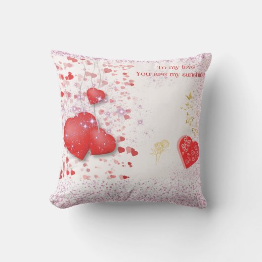 愛する人のために愛の枕 クッション (正面)