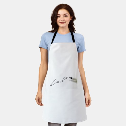 愛する人のために エプロン (着用した状態)