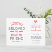 愛する人のためのウェディング招待状 招待状 (スタンド正面)