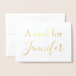 愛する人のためのカード 箔カード