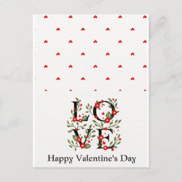 愛する人のためのロマンチックなバレンタインデーのカード ポストカード