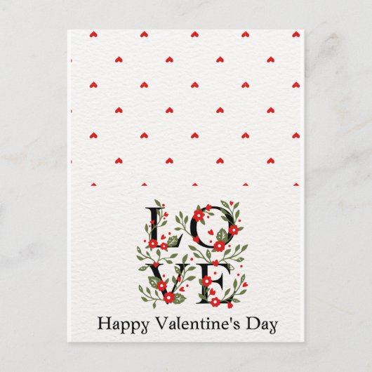 愛する人のためのロマンチックなバレンタインデーのカード ポストカード (正面)