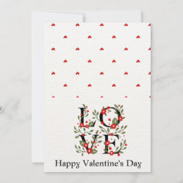 愛する人のためのロマンチックなバレンタインデーのカード 招待状