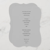 愛する人のための上品な詩のグリーティングカード (正面/裏面)