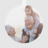 愛する人のための写真記念オーナメント パーソナライズされた オーナメント (正面)