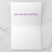 愛する人のための真のロマンスカード カード (内部)