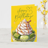 愛する人のための着色ページ付き誕生日カード カード (黄色い花)