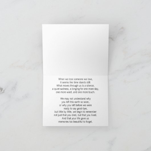 愛する人の人生を思い出す2 シーズンカード (内部)