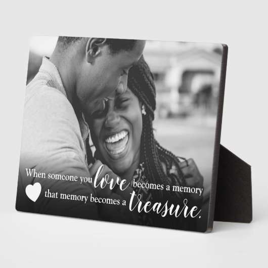 愛する人の引用文 |家族のカップルの写真 フォトプラーク (側面)