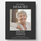 愛する人の思い出に　エレガントな写真 フォトプラーク (正面)