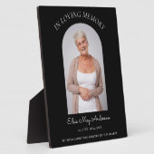 愛する人の思い出に　シンプルでエレガントなメモリアルフォト フォトプラーク (側面)