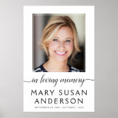 愛する人の思い出の写真 ウェルカムサイン ポスター (正面)