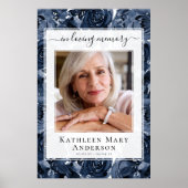 愛する人の思い出の写真 ローズ ウェルカムサイン ポスター (正面)