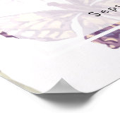 愛する人の思い出の写真 ヴィンテージ フラワー ウェルカム サイン (角)