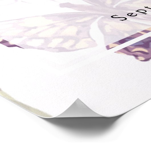 愛する人の思い出の写真 ヴィンテージ フラワー ウェルカム サイン (角)