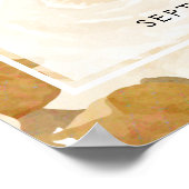 愛する人の思い出の写真 黄色の花 お出迎えサイン ポスター (角)