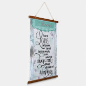 愛する人の思い出を大切にする 吊り下げ型タペストリー (傾斜あり)