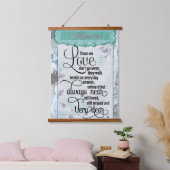 愛する人の思い出を大切にする 吊り下げ型タペストリー (寝室)