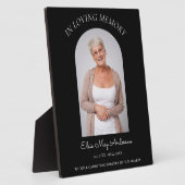 愛する人の思い出　シンプルでエレガントなメモリアルフォト フォトプラーク (側面)