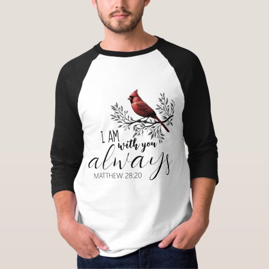 愛する人の思い出: 赤いカーディナル Tシャツ (正面)