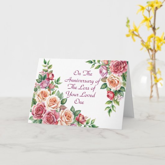 愛する人の死を悼む花 カード (黄色い花)