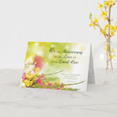 愛する人の死を悼む花 カード (黄色い花)