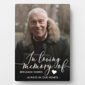 愛する人の記憶に写真と書道 フォトプラーク (正面)