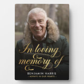 愛する人の記憶に写真と書道 フォトプラーク (正面)