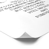 愛する人の記憶に捧ぐ ウェディングメモリアルテーブルサイン ポスター (角)