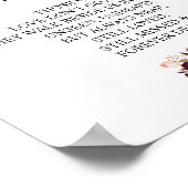 愛する人の記憶に捧ぐ ウェディングメモリアルテーブルサイン v24 ポスター (角)