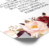 愛する人の記憶に捧ぐ ウェディングメモリアルテーブルサイン v25 ポスター (角)