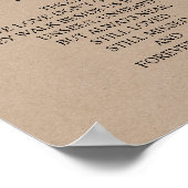 愛する人の記憶に捧ぐ ウェディングメモリアルテーブルサイン v4 ポスター (角)