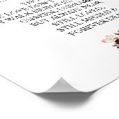 愛する人の記憶に捧ぐ ウェディングメモリアルテーブルサイン v5 ポスター (角)