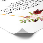 愛する人の記憶に捧ぐ ウェディングメモリアルテーブルサイン v7 ポスター (角)