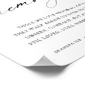 愛する人の記憶に捧ぐ ウェディング ポスター (角)