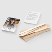 愛する人の記憶に捧ぐ シンプルな追悼式 葬儀案内  ハンドファン (組立なし)