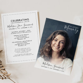 愛する人の記憶に捧ぐ　人生の写真によるお別れの会 招待状