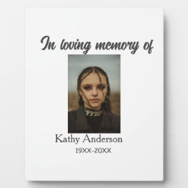 愛する人の記憶に捧ぐ - 名前を追加 - 追悼記念品 フォトプラーク
