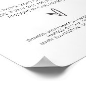 愛する人の記憶に捧げるウェディングメモリアルサイン G400 ポスター (角)