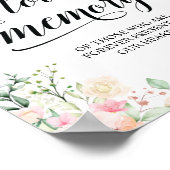 愛する人の記憶に捧げるキャンドル 追悼記念プレート ポスター (角)