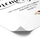 愛する人の記憶に捧げるキャンドル 追悼記念プレート ポスター (角)