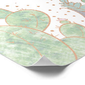 愛する人の記憶に捧げるサボテンと多肉植物のテラリウム看板 ポスター (角)