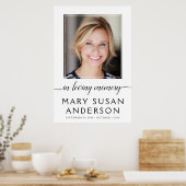 愛する人の記憶に捧げる写真のウェルカムサイン ポスター (キッチン)