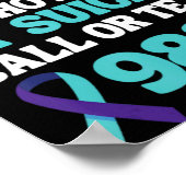 愛する人の記憶に捧げる自殺予防988ホットライン ポスター (角)