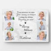 愛する人の記憶に捧げる6枚の写真の記念プレート フォトプラーク (正面)