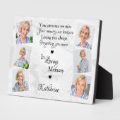 愛する人の記憶に捧げる6枚の写真の記念プレート フォトプラーク (側面)