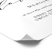 愛する人の記憶に捧げる タイポグラフィ ウェディング サイン 追悼 (角)