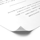 愛する人の記憶に捧げる 結婚式 追悼 記念看板 ポスター (角)