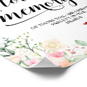 愛する人の記憶に灯るキャンドル 追悼プレート ポスター (角)