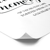 愛する人の記憶に灯るキャンドル 追悼プレート ポスター (角)